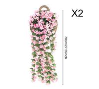 Decorative Wall Hanging Artificial Violet Vine Plant