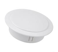 Decorative Wall Hole Cover 40-100mm Plastic Protective Vent Trim Cap for Air Conditioning Pipe Openings with Louvres, White, Easy Install for Plumbing and Fixture Protection(100mm)