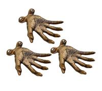 Decorative Wall Hooks, 3 Pieces Gothic Creepy Hand Wall Organizer, Distressed Key Holder, for Bathroom Entryway Kitchen Garage Apartment Home Basement