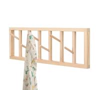 Decorative Wall Hooks - 360 Rotatable Space-Saving | Wood Wall Mounted Coat Rack,for Towel Bag Hat Key Entryway Living Room Bedroom Home Storage Office Farmhouse Apartment