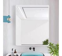Decorative Wall Mirrors with Aluminum Frame Round Corner Design Easy Installation Bathroom Mirror 70x90 120x80 100x80 60x80 Silver Finish (80x100cm)