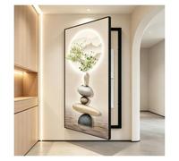 Decorative Wall Mounted Electrical Panel Indoor Meter Box Covers | Opens to The Left Weak Box Cover Wall Art Meeting Rooms, Shopping Centres, Entrance Halls(C,50x100cm/19.69x39.37in)