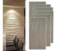 Decorative Wall Panels, Wavy Textured Accent Covering, 3D Art Design for Modern Home and Office Decor