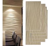 Decorative Wall Panels, Wavy Textured Accent Covering, 3D Art Design for Modern Home and Office Decor