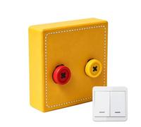 Decorative Wall Plate Cute 3D Printed Universal Button | Funny Wall On-Off Plates for Entryway Bedroom Bedside Bathroom Children Room Office Kitchen