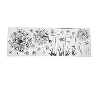 Decorative Wall Sticker Dandelion Flowers Wallpaper PVC Self-Adhesive Living Room Study Office Background Wall Decoration Wall Stickers