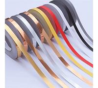 Decorative wallpaper waistline 82ft Self Adhesive Wall Edging Strip Wall Border Waterproof Ceiling Border Door Frame Waist Line Interior Decoration Kitchen Bathroom Tiles ( Color : Silver Brushed , Si