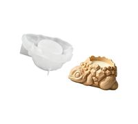 Decorative Wax Mold Silicone Turtle Form with Clear Shell Texture