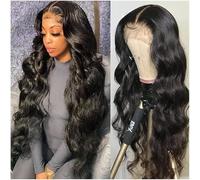 Decorative wig Wig Synthetic Hair Lace Front Wigs For Black Women Long Natural Wavy Wave Lace Front Wigs Hair Shoulder Length Wigs Fake Hair