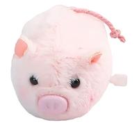 Decorative Wind Up Pig Plush Fun Animal Shaped Plaything with Manual Clockwork Mechanism Soft and Compact for Easy Grasping for Home Decoration and