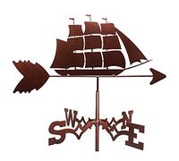 Decorative Wind Vane Weather Vane Garden Mount Yard, Iron Weathervane Farm Durable Scene, Outdoor Yard Weather Vane Professional Measuring Tool