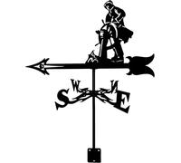 Decorative Wind Vane Weathervane Garden Mount Yard Stake,Vane Farm Durable Scene, Measuring Tool Construction Garden Stake Weath Wind Direction Indicator