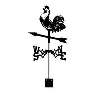 Decorative Wind Vane Weathervane Garden Roofs Mount Yard Decoration,Wind Direction Indicator Stainless Steel Weather Vane Farm Retro Durable Scene Measuring Tool
