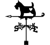 Decorative Wind Vane Weathervane Garden Roofs Mount Yard Decoration, Wind Direction Indicator Stainless Steel Weather Vane Farm Retro Durable Scene Measuring Tool