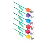 Decorative Windmills 6pcs Plastic Tulip Design Outdoor Decor