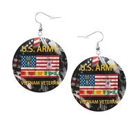 Decorative Women Earring US Army Special Forces Vietnam Veteran Drop Earrings Novelty Earring for Decorations Ladies Girl