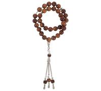 Decorative Wood Bracelet Wooden Beaded Bracelet 33 Large Natural Rosewood Beads Muslim Rosary Beads Ramadan Party Supplies