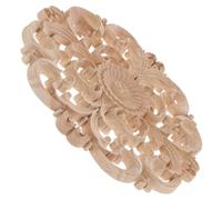 Decorative Wood Carved Applique for Furniture Makeover | Solid Wood, Unpainted Finish, Hollow Carved Pattern, Easy Positioning, for Mirror Frames and Cabinet Doors Random Style