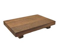 Decorative Wood Riser - Kitchen Counter Stand, Anti-Moisture Tray | Small Shelf Riser for Coffee Bar, Plant Vase Display, Versatile Bathroom and Cleaning Accessory, Ideal for Hand Wash and Perfume