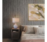 Decorative Wood Slat Wall Panel in Concrete Grey 3D Slat Acoustic for Wall or Ceiling 240cm x 60cm