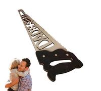 Decorative Wooden Desk Sign, Wooden Signs for Father's Day | Natural and Safe Wooden Signs in the Shape of Hand Saw, Home Decoration with Warm Words, Breakdown