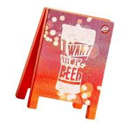 Decorative Wooden Note Display Stand Multipurpose Memo Photo Card Organiser Stand for Memos Pictures and Small Document Old Wooden Writing Materials