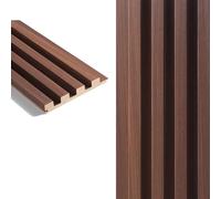 Decorative Wooden Panels for Walls, Heavy Duty Slat Wall Panels for Interior Wall Decor, Low Maintenance Narrow Slat, Cut to Size, 3D Waterproof Linear Wall Covering