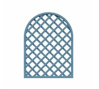 Decorative Wooden Privacy Fence Panel for Outdoor/Indoor Use, Plant Support Frame for Terrace, Deck, Lawn, Garden, Backyard - Blue, 90x120cm