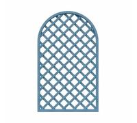 Decorative Wooden Privacy Fence Panel for Outdoor/Indoor Use, Plant Support Frame for Terrace, Deck, Lawn, Garden, Backyard - Blue, 90x150cm