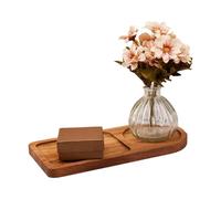 Decorative Wooden Tray, Split Aesthetic Table Decoration, Ottoman Tray with Divided Serving Plates, for Home, Kitchen, Living Room, Country House, Charcuterie Cheese
