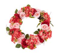 Decorative Wreath AGULO 50 cm Red