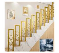 Decorative Wrought Iron Stair Railing - Non-Slip Safety Support for Indoor and Outdoor Stairs