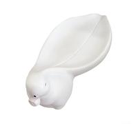 Decorative Yet Functional Bunny Soap Holder for Bathroom or Vanity with Integrated Water Drainage Feature
