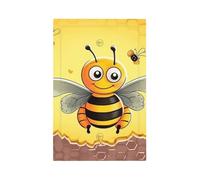 Decorator Wall Plate 1 Gang Light Switch Covers Bee on the square Wallplate Single Toggle Switch Plate Mid Size 5" x 3" Electrical Outlet Covers Decorative Wall Switch Plate Cover Decor