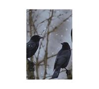 Decorator Wall Plate 1 Gang Light Switch Covers Black Crow Birds Wallplate Single Toggle Switch Plate Mid Size 5" x 3" Electrical Outlet Covers Decorative Wall Switch Plate Cover Decor