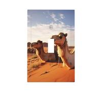 Decorator Wall Plate 1 Gang Light Switch Covers Camels Rest Desert Wallplate Single Toggle Switch Plate Mid Size 5" x 3" Electrical Outlet Covers Decorative Wall Switch Plate Cover Decor