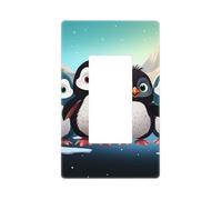 Decorator Wall Plate 1 Gang Light Switch Covers Decorator Receptacle Outlet Covers Five cute penguins Wall Plates for Electrical Outlets Plug Cover Single Rocker Switch Plates