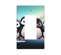 Decorator Wall Plate 1 Gang Light Switch Covers Decorator Receptacle Outlet Covers Five cute penguins Wall Plates for Electrical Outlets Plug Cover Single Rocker Switch Plates
