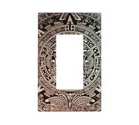 Decorator Wall Plate 1 Gang Light Switch Covers Decorator Receptacle Outlet Covers Mayan Calendar End of The World Wall Plates for Electrical Outlets Plug Cover Single Rocker Switch Plates