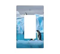 Decorator Wall Plate 1 Gang Light Switch Covers Decorator Receptacle Outlet Covers Penguins On The Iceberg Wall Plates for Electrical Outlets Plug Cover Single Rocker Switch Plates