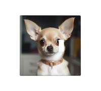 Decorator Wall Plate 2 Gang Light Switch Covers cute chihuahua Wallplate Double Toggle Switch Plate Mid-size Electrical Outlet Covers Decorative Wall Switch Plate Cover