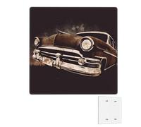 Decorator Wall Plate 2 Gang Light Switch Covers Duplex Receptacle Outlet Covers American Car in Brown Wall Plates for Electrical Outlets Plug Cover Mid-size Double Rocker Switch Plates