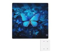 Decorator Wall Plate 2 Gang Light Switch Covers Duplex Receptacle Outlet Covers blue beautful butterfly Wall Plates for Electrical Outlets Plug Cover Mid-size Double Rocker Switch Plates
