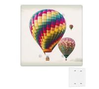 Decorator Wall Plate 2 Gang Light Switch Covers Duplex Receptacle Outlet Covers Color Hot Air Balloon Wall Plates for Electrical Outlets Plug Cover Mid-size Double Rocker Switch Plates