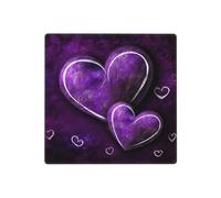 Decorator Wall Plate 2 Gang Light Switch Covers Purple Hearts Wallplate Double Toggle Switch Plate Mid-size Electrical Outlet Covers Decorative Wall Switch Plate Cover