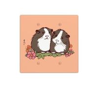 Decorator Wall Plate 2 Gang Light Switch Covers Two guinea pigs hanging out Wallplate Double Toggle Switch Plate Standard Size Electrical Outlet Covers Decorative Wall Switch Plate Cover