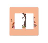 Decorator Wall Plate 2 Gang Light Switch Covers Two guinea pigs hanging out Wallplate Double Toggle Switch Plate Standard Size Electrical Outlet Covers Decorative Wall Switch Plate Cover