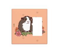 Decorator Wall Plate 2 Gang Light Switch Covers Two guinea pigs hanging out Wallplate Double Toggle Switch Plate Standard Size Electrical Outlet Covers Decorative Wall Switch Plate Cover