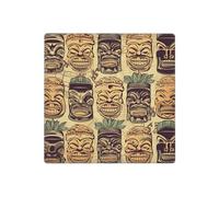 Decorator Wall Plate 2 Gang Light Switch Covers Vintage Aloha Tiki Pattern Wallplate Double Toggle Switch Plate Standard Size Electrical Outlet Covers Decorative Wall Switch Plate Cover