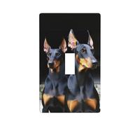 Decorator Wall Plate Cover Single Toggle Light Switch Cover doberman Wallplates Blank Electrical Rocker Switch Plate Covers for Electrical Outlets Decorative 1 Gang 4.5" x 2.76"